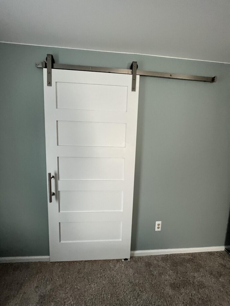 Plymouth master bathroom - Barn door