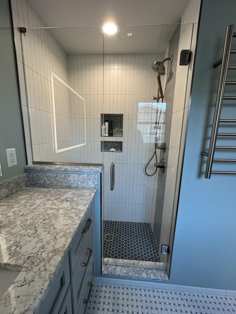 Plymouth master bathroom - shower