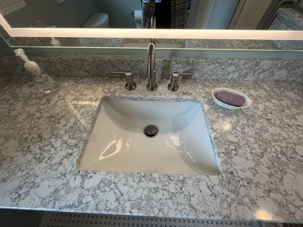Plymouth master bathroom - sink
