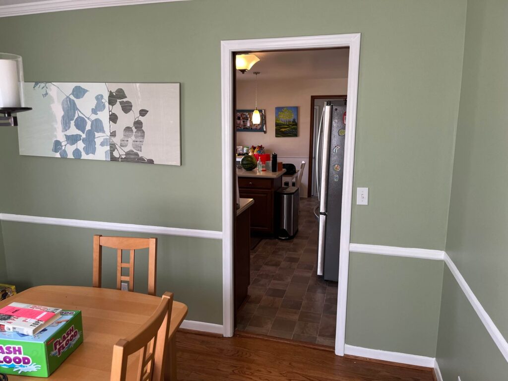 Plymouth MI kitchen remodel - Before dining entryway
