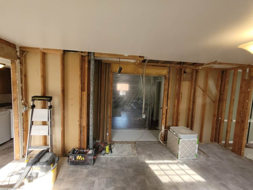 Plymouth MI kitchen remodel - During construction