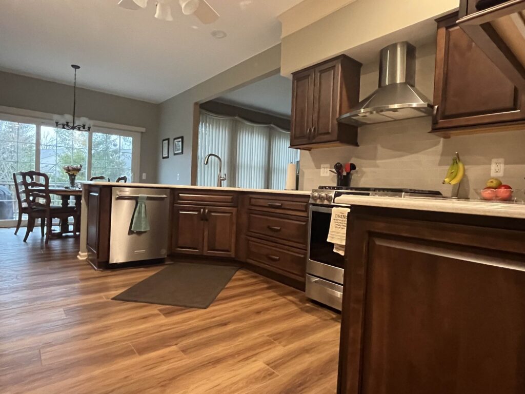Condo kitchen remodel - after flooring