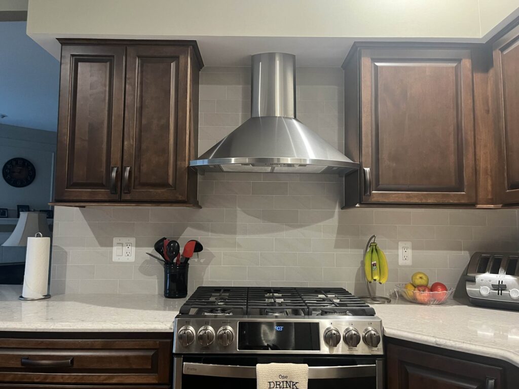 Condo kitchen remodel - after range hood